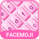 Crystal Pink Emoji Keyboard Theme for Hangouts aplikacja