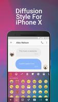 Diffusion Emoji Keyboard Theme For iPhone X imagem de tela 1