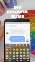 DIY Colorful Slime Keyboard Theme Plakat