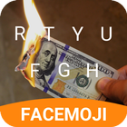 ikon Burn Dollar Spoof Keyboard Theme for Snapchat