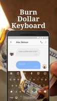 Burn Dollar Spoof Keyboard Theme for Snapchat تصوير الشاشة 1