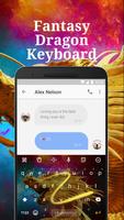 Fantasy Dragon Keyboard Theme for Facebook Ekran Görüntüsü 3