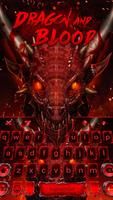 Red Light Dragon & Blood Drop Keyboard Theme Affiche