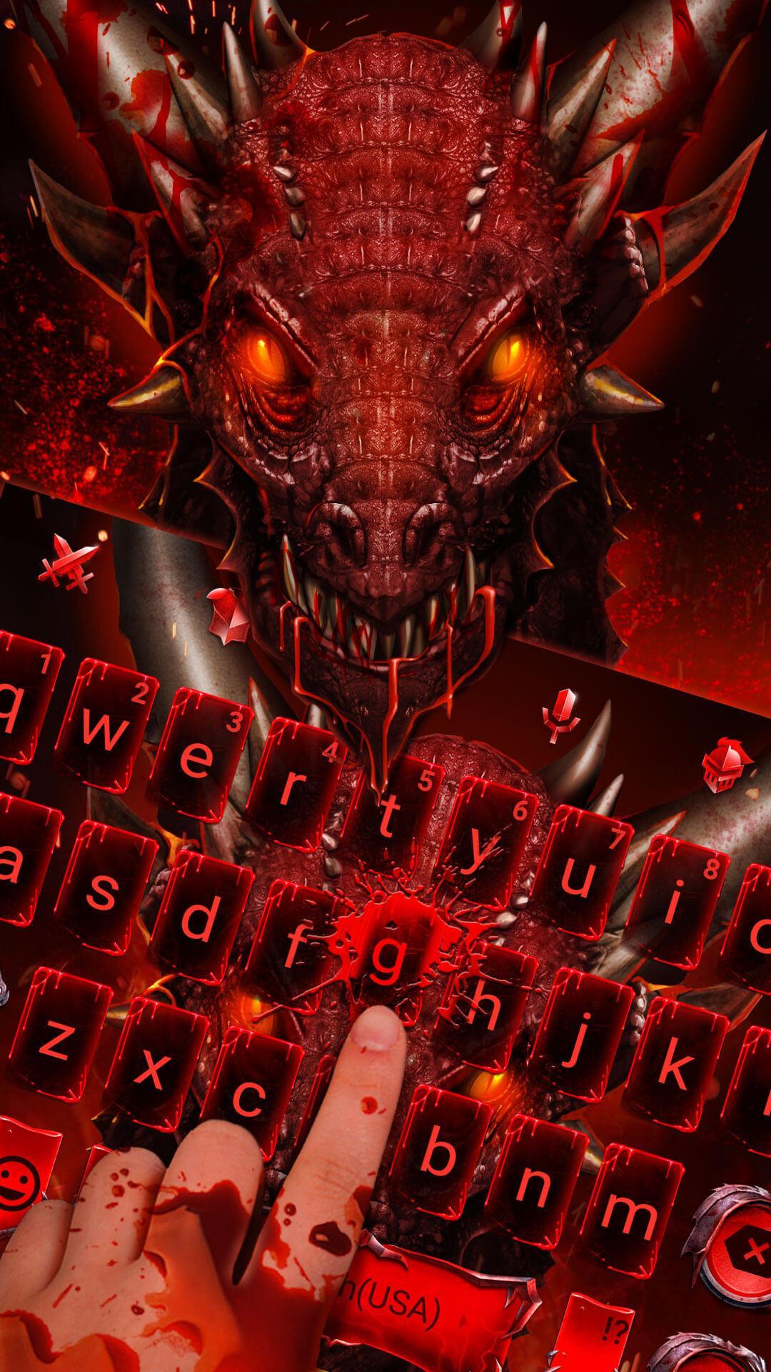 Red Light Dragon Blood Drop Keyboard Theme For Android Apk Download - blood decal pack 20 blood decals free roblox