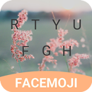 Falling Flower Emoji Keyboard Theme for Facebook APK