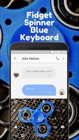 Fidget Spinner Blue Keyboard Theme musically ảnh chụp màn hình 1