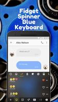 Fidget Spinner Blue Keyboard Theme musically capture d'écran 2