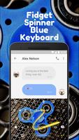 Fidget Spinner Blue Keyboard Theme musically capture d'écran 3