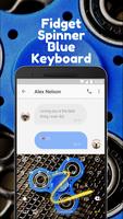 Fidget Spinner Blue Keyboard Theme musically screenshot 3