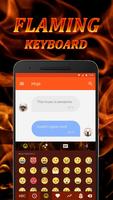 Flaming Fire Keyboard Theme & Emoji Keyboard🔥 Affiche
