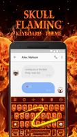 Flaming Skull Keyboard Theme скриншот 3