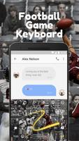 Football Game Keyboard Theme for Snapchat screenshot 3