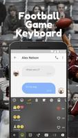 Football Game Keyboard Theme for Snapchat syot layar 2
