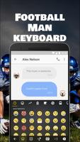 Football Team Keyboard Theme for Snapchat پوسٹر