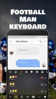 Football Team Keyboard Theme for Snapchat imagem de tela 2