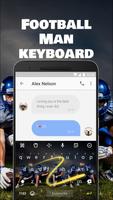 Football Team Keyboard Theme for Snapchat syot layar 3