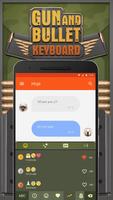 Gun and Bullet Keyboard Theme for Snapchat capture d'écran 2