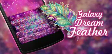 Galaxy Feather Keyboard Theme&Dream Feather Theme