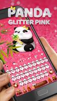 Glitter Panda Emoji Keyboard Theme poster