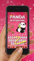 Glitter Panda Emoji Keyboard Theme screenshot 1