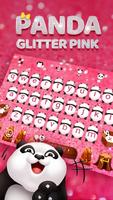 Glitter Panda Emoji Keyboard Theme screenshot 2