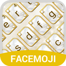 Gold Diamond Emoji Keyboard Theme for Messenger-APK