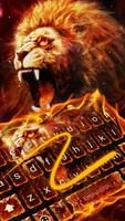 Fire lion & Flame Lion Keyboard Theme capture d'écran 3