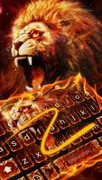 Golden Flaming Lion keyboard theme imagem de tela 3