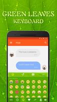 Green Leaves Emoji Keyboard Cartaz