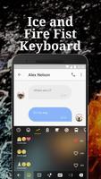 Ice and Fire Fist Emoji Keyboard Theme for Twitter imagem de tela 2