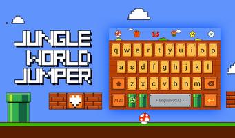 Super Jumper Bricks Keyboard Theme imagem de tela 3