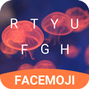 Neon Jellyfish Emoji Keyboard Theme for Twitter APK