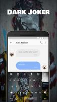 Dark Joker Emoji Keyboard Theme for samsung Screenshot 1