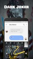 Dark Joker Emoji Keyboard Theme for samsung Screenshot 3