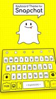 Fun Keyboard Theme with Cute Ghost Affiche