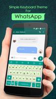 Simple Keyboard Theme for WhatsApp Affiche