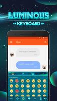 Luminous Emoji Keyboard Theme Ekran Görüntüsü 1