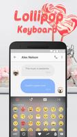 Lollipop Emoji Keyboard Theme for Facebook penulis hantaran