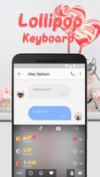 Lollipop Emoji Keyboard Theme for Facebook 스크린샷 2
