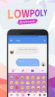 Low Poly Emoji Keyboard Theme for Whatsapp Affiche