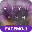 Purple Art  Emoji Keyboard Theme for Instagram