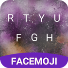 Purple Art  Emoji Keyboard Theme for Instagram ikona