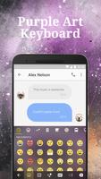 Purple Art  Emoji Keyboard Theme for Instagram Cartaz