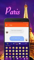 Paris Emoji Keyboard Theme Ekran Görüntüsü 1