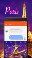 Paris Emoji Keyboard Theme Ekran Görüntüsü 3