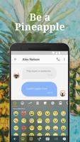 Cute Pineapple Keyboard Theme for Summer Holiday🍍 screenshot 2
