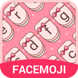 Arco Bonito Rosa Tema de teclado emoji ícone