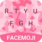 Pink Camo Keyboard Theme simgesi