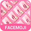 ”Pink Glitter Emoji Keyboard Theme for Whatsapp