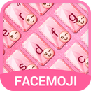 Pink Glitter Emoji Keyboard Theme for Whatsapp APK
